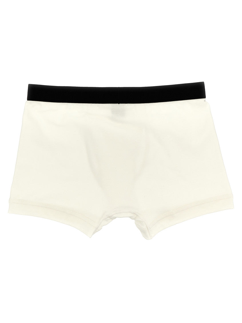 White 2-pack Cotton Boxers 2