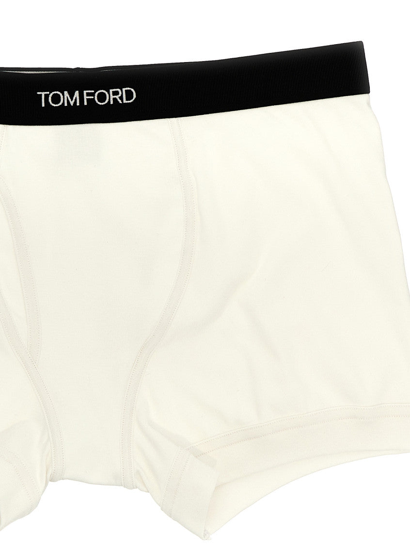 White Cotton Boxer Shorts 3