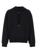 Black Solid Regular Hoodie 1