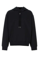 Black Solid Regular Hoodie 1