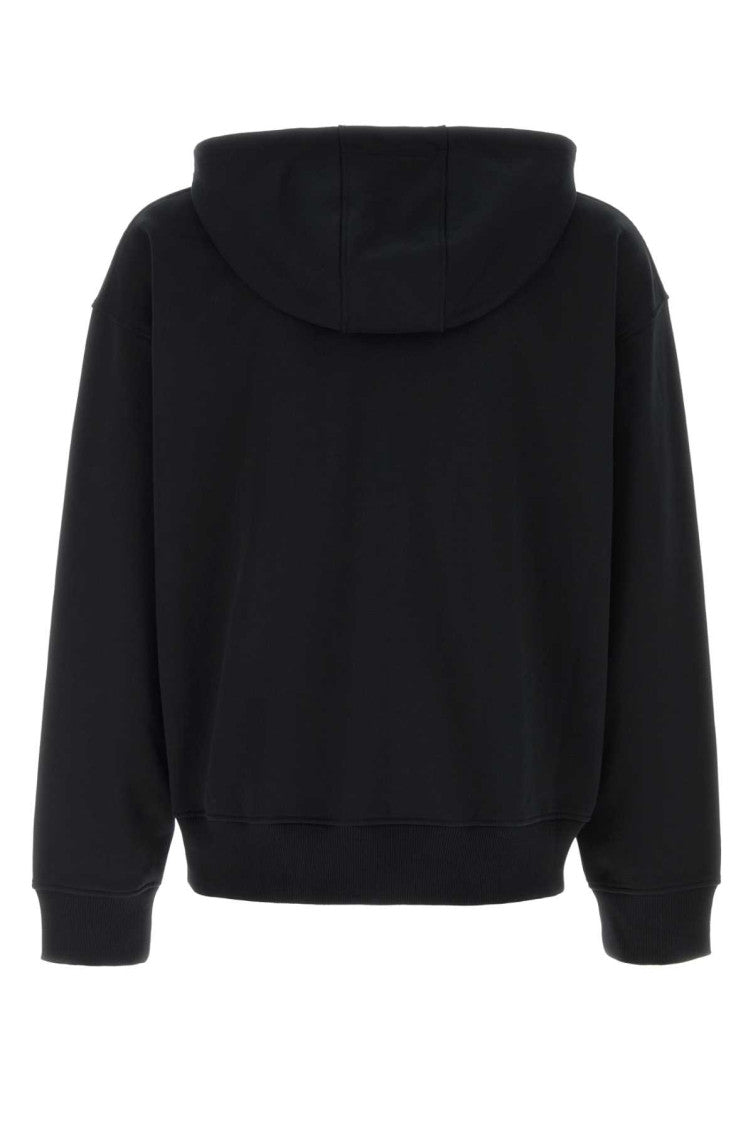 Black Solid Regular Hoodie 2