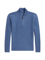 Blue Zip-Up Sweater 1