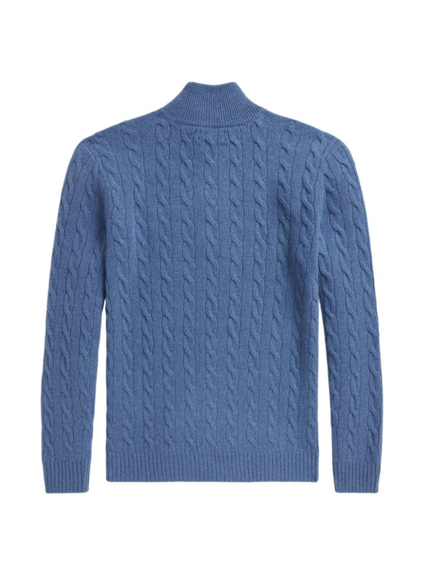 Blue Zip-Up Sweater 2