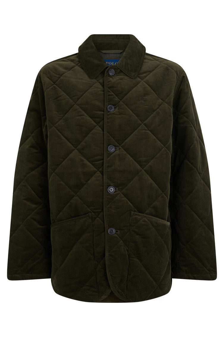 Green Quilted Relaxed Jacket 1