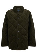 Green Quilted Relaxed Jacket 1