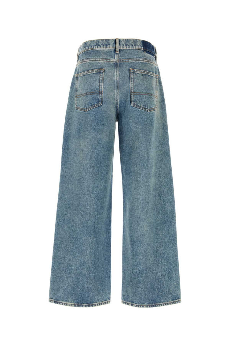 Blue Mid Rise Jeans 2