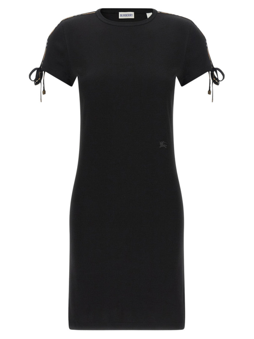 Black Crew Neck Mini Dress 1