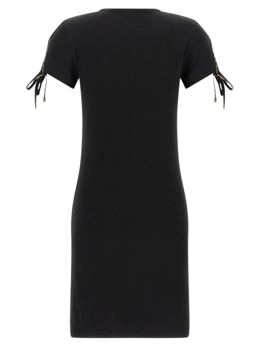 Black Crew Neck Mini Dress 2