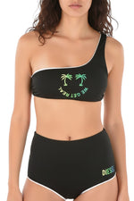 Black Graphic Swimwear 1