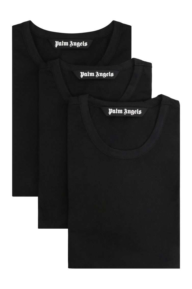 Black Pack Of 3 Crew Neck T-Shirts 1