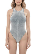 Grey Stripes Swimwear 1