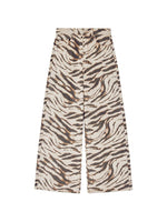 Brown Animal Print High Rise Jeans 1