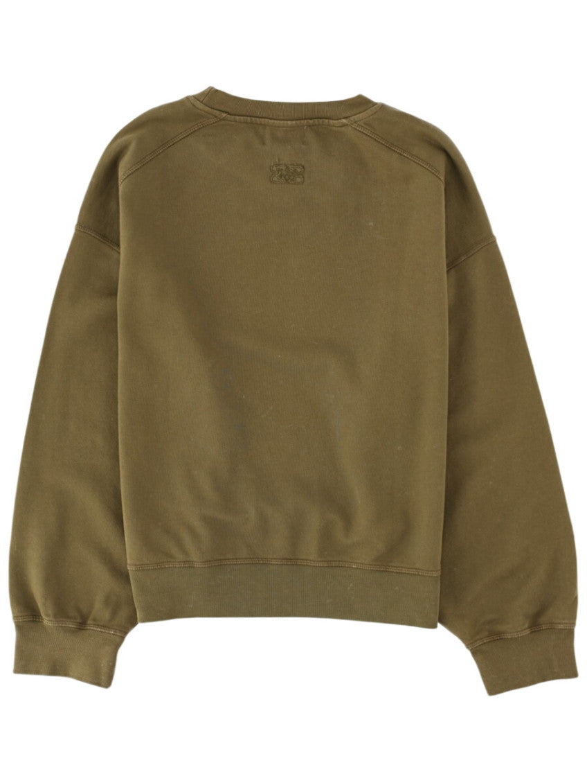 Green Logo Crew Neck Sweatshirt 2