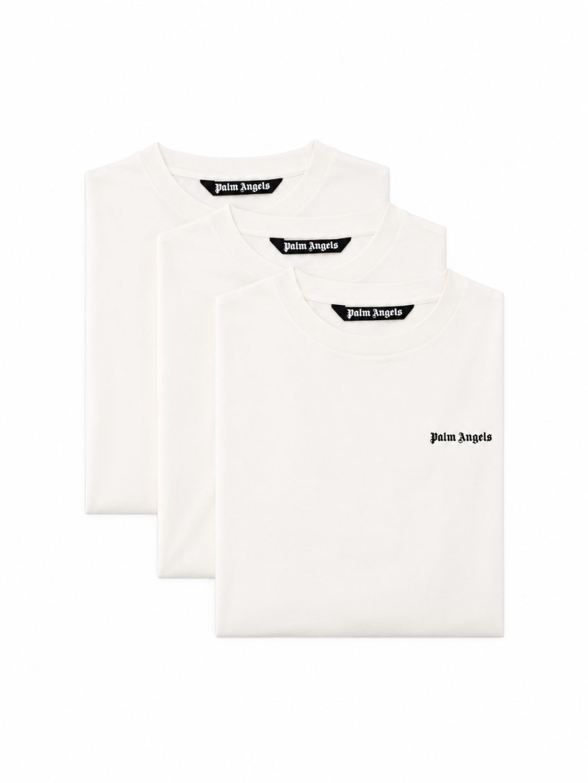 White  Pack Of 3 Logo T-Shirts 2
