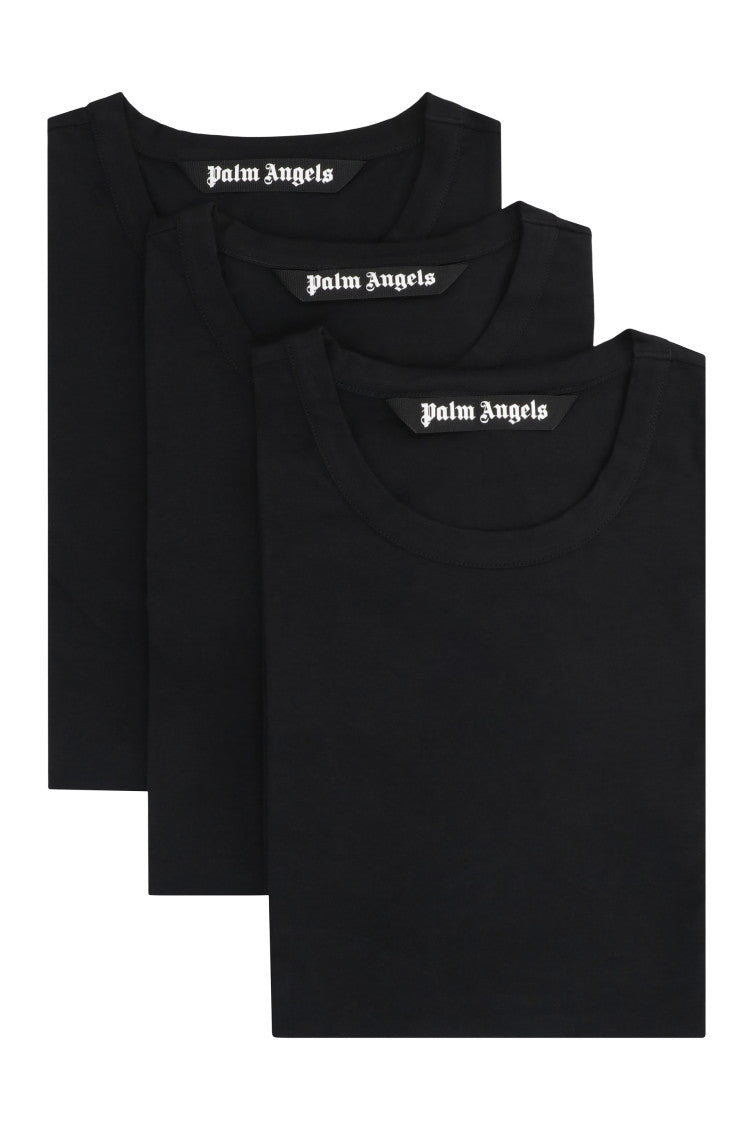 Black Pack Of 3 Solid T-Shirt 1