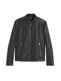 Black Mandarin Collar Jacket 1