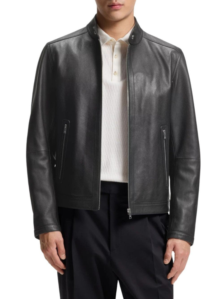 Black Mandarin Collar Jacket 2