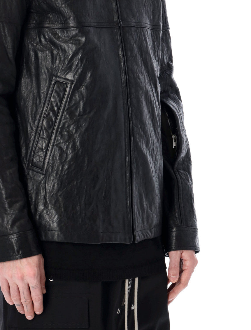 Black Shirt Collar Jacket 3