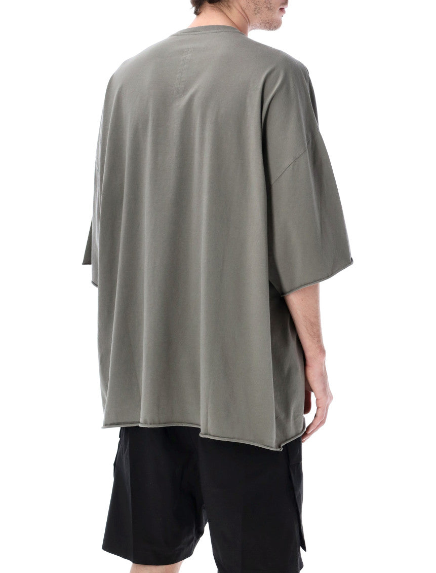 Grey Solid V Neck T-Shirt 2