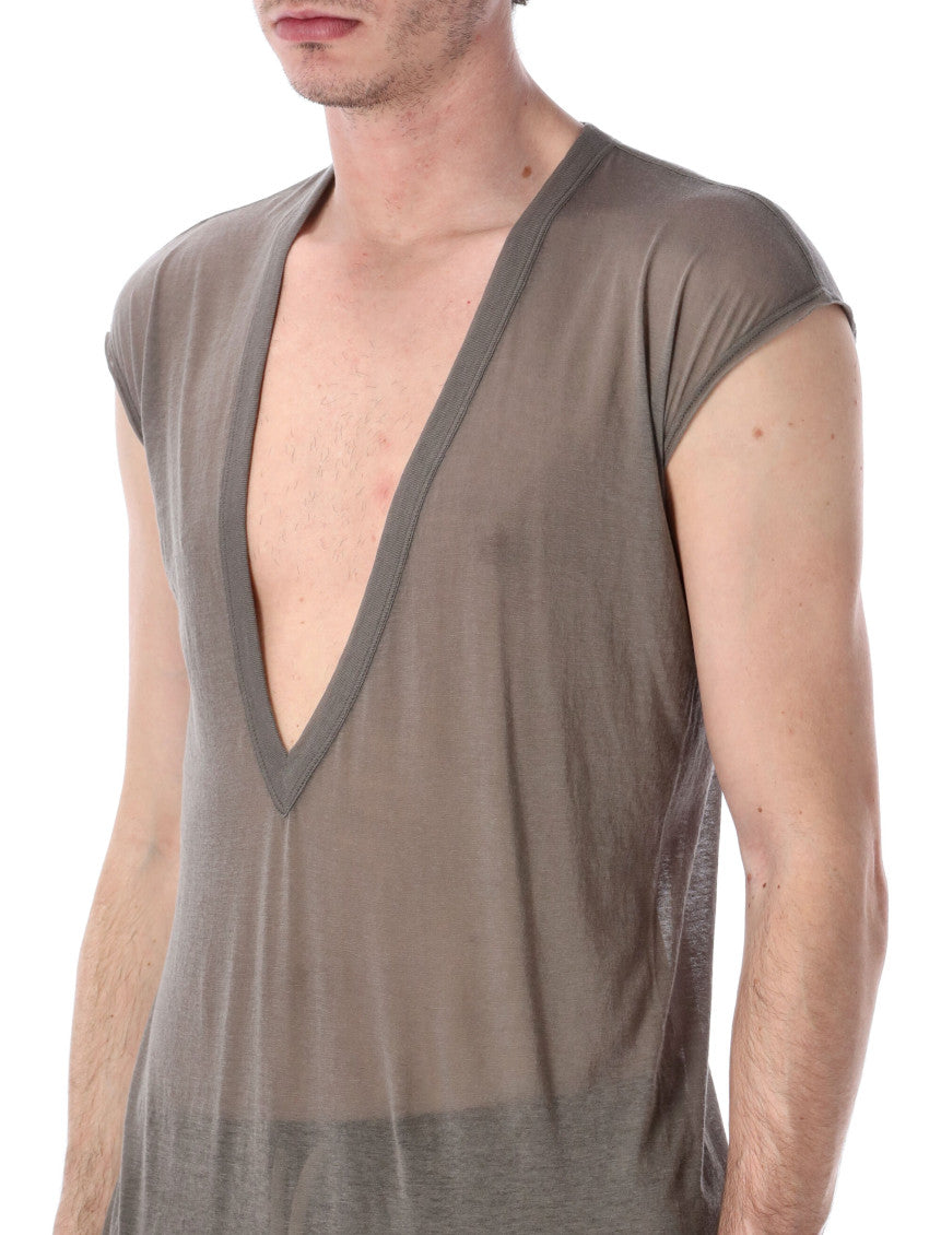 Grey V Neck T-Shirt 3