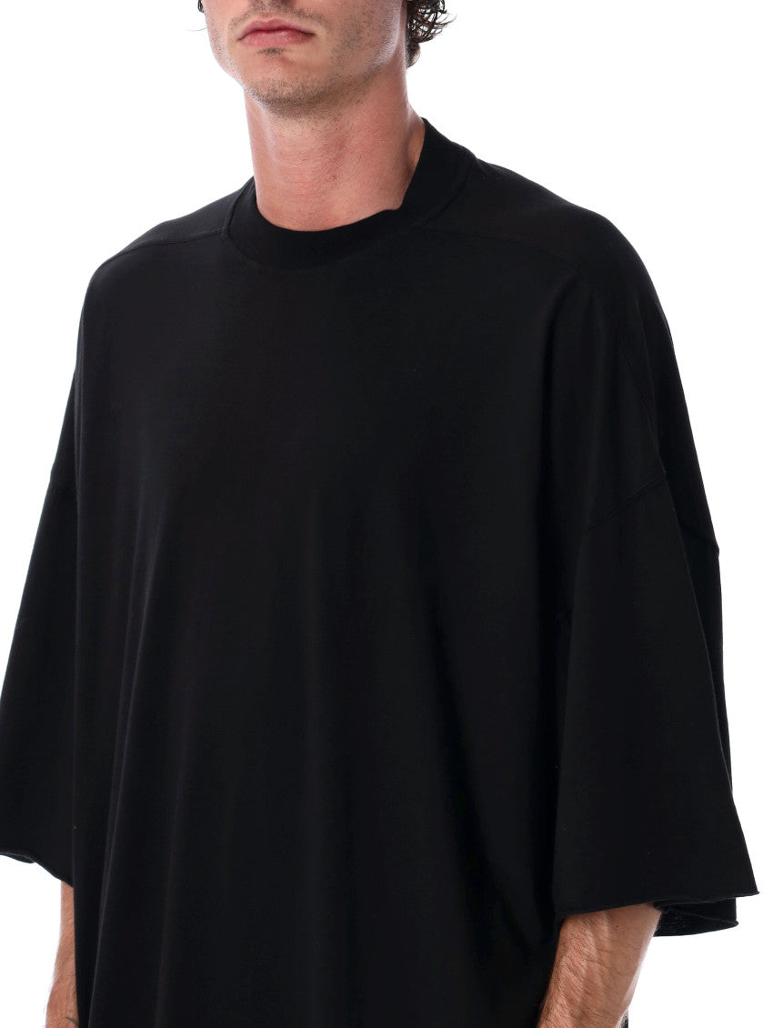 Black Solid Crew Neck T-Shirt 3