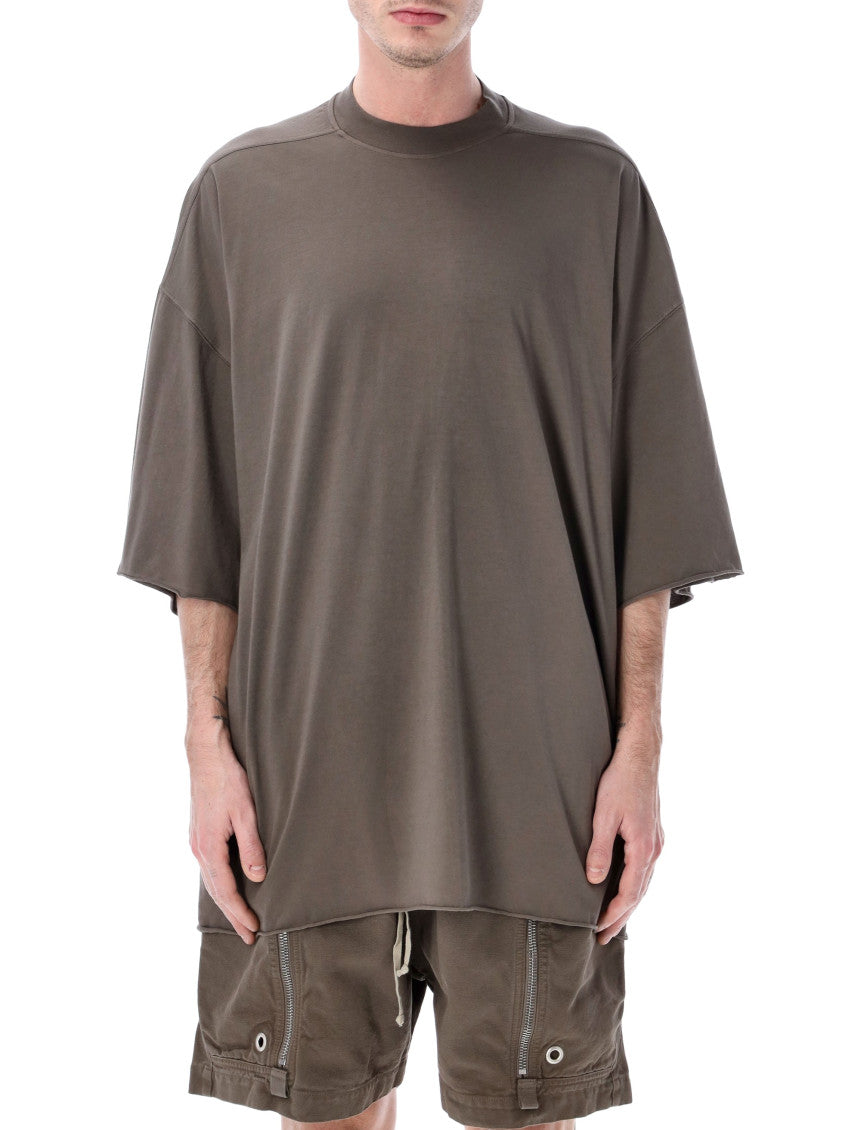 Taupe Oversized Solid T-Shirt 1