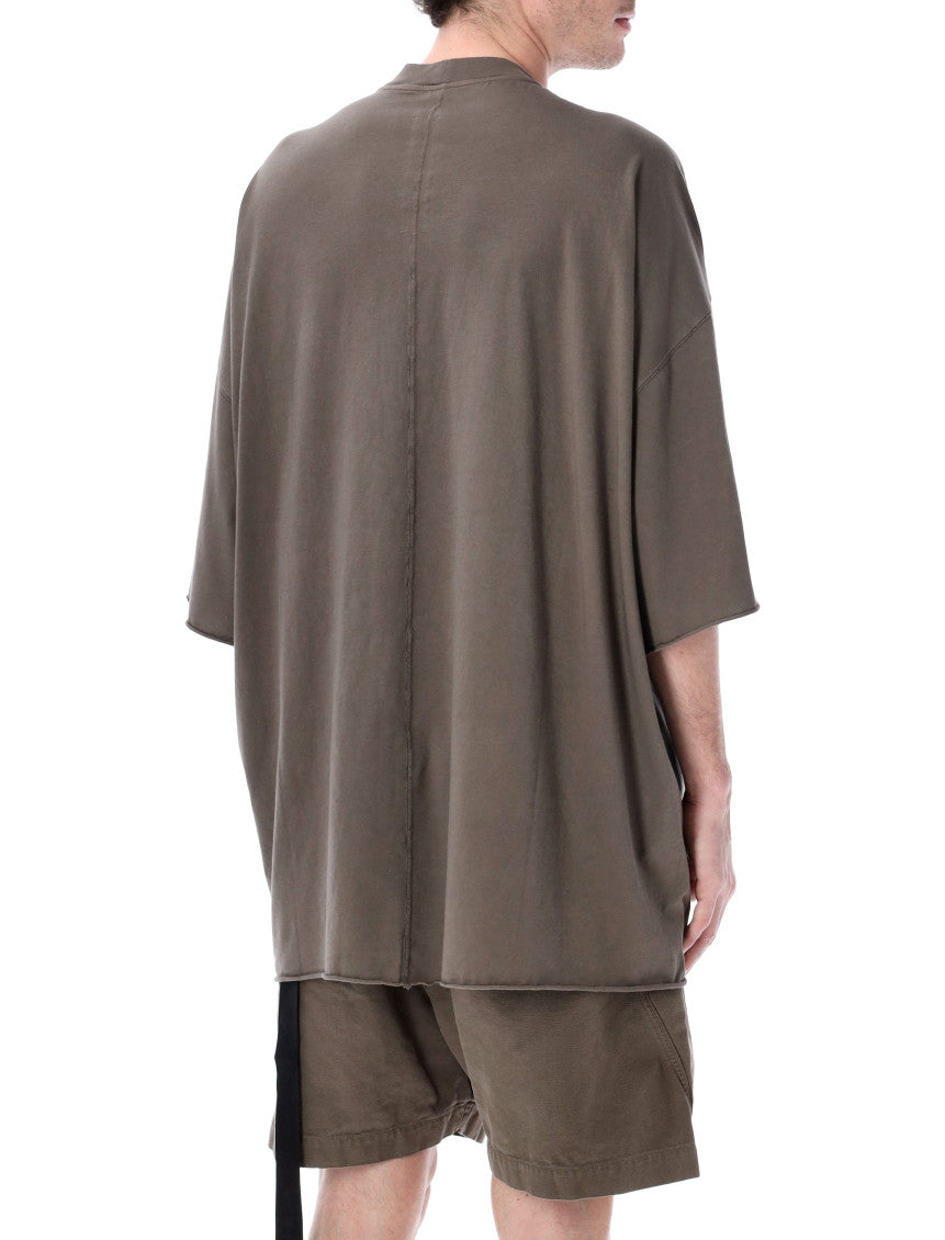 Taupe Oversized Solid T-Shirt 2