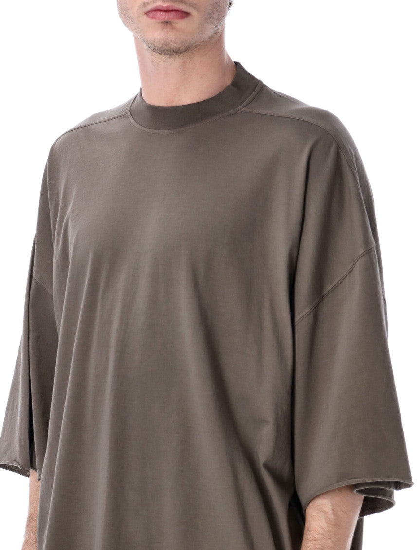 Taupe Oversized Solid T-Shirt 3