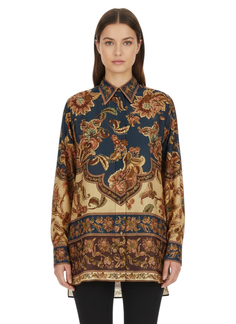 Multicolor Loose Printed Shirt 1