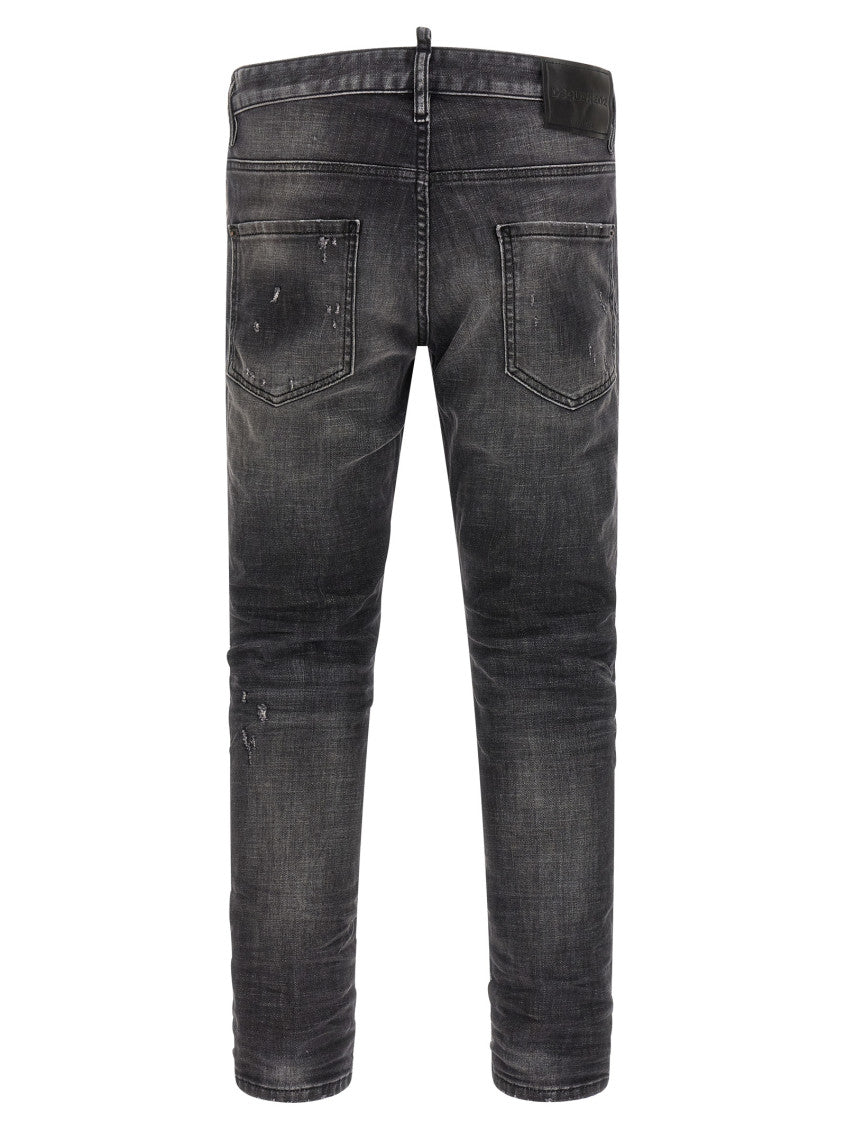 Black Mid Rise Jeans 2