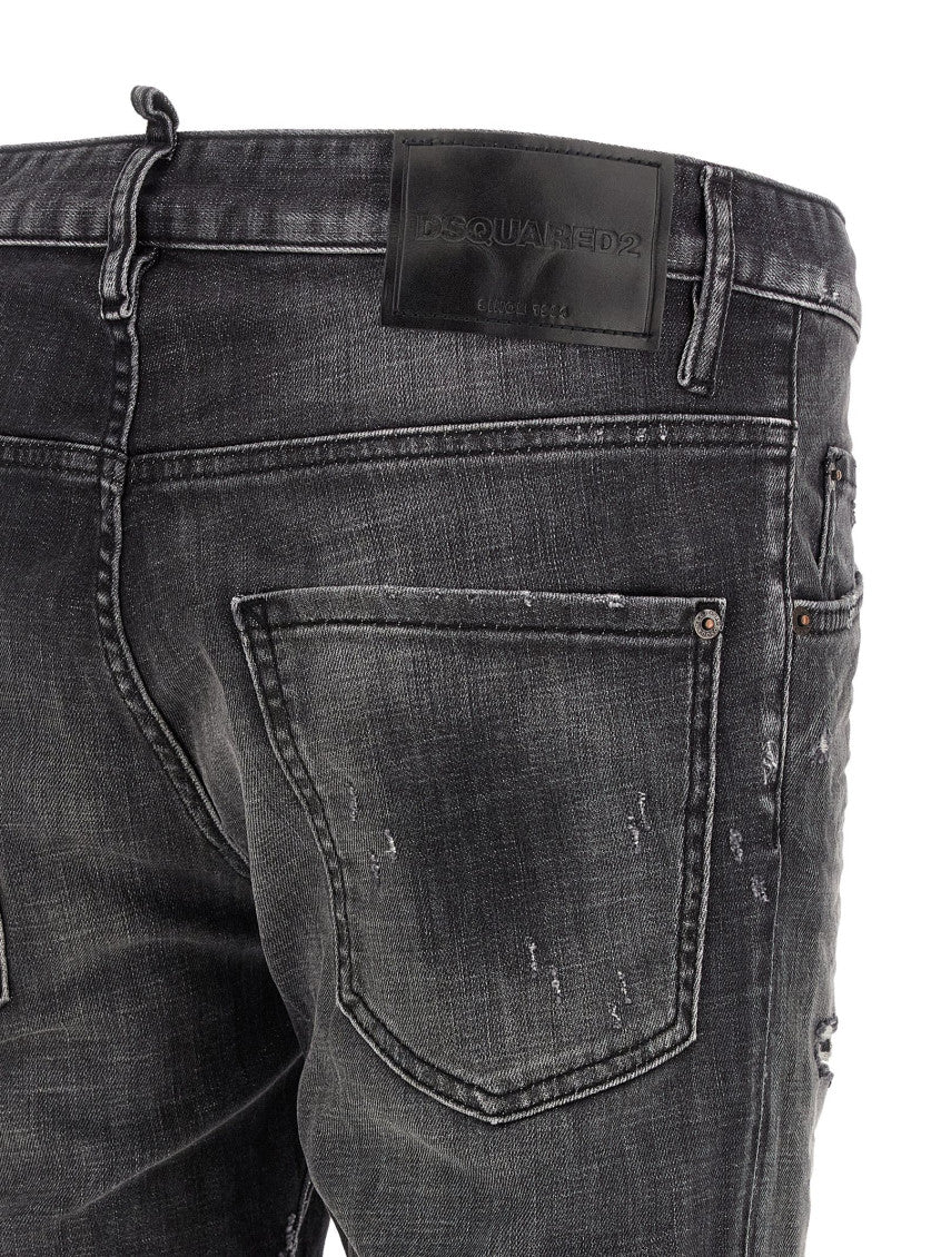 Black Mid Rise Jeans 4