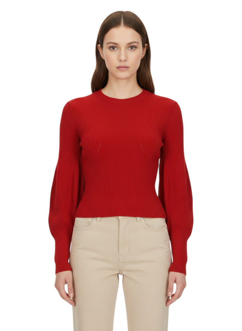 Multicolor Knitted Crew Neck Sweater 1