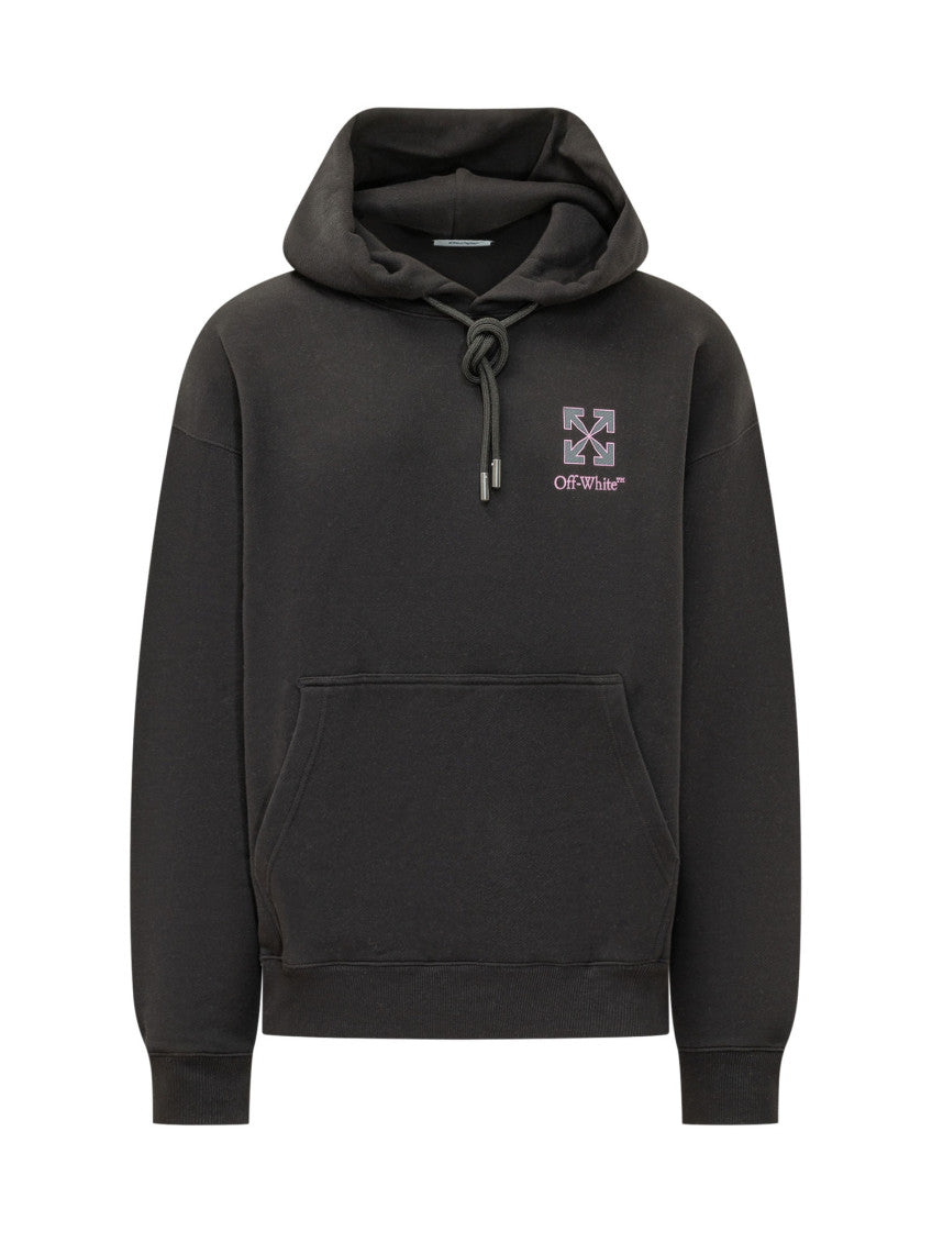 Black Logo Relaxed Hoodie 1