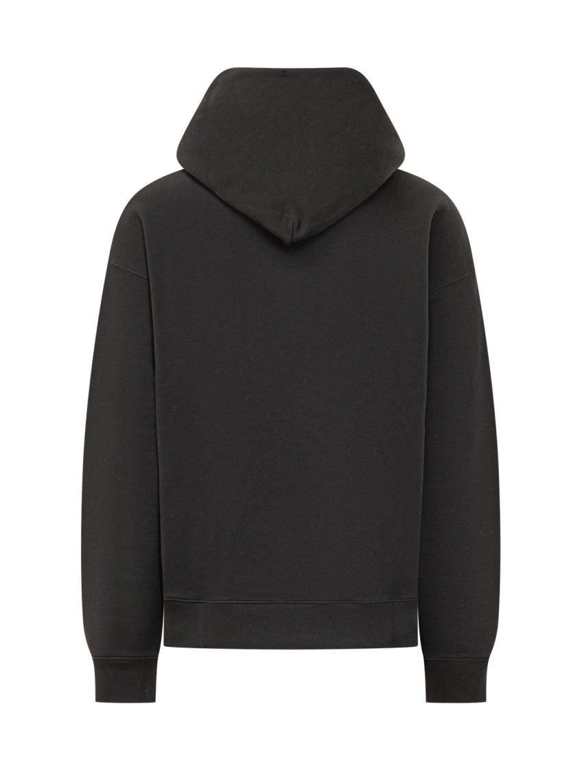 Black Logo Relaxed Hoodie 2