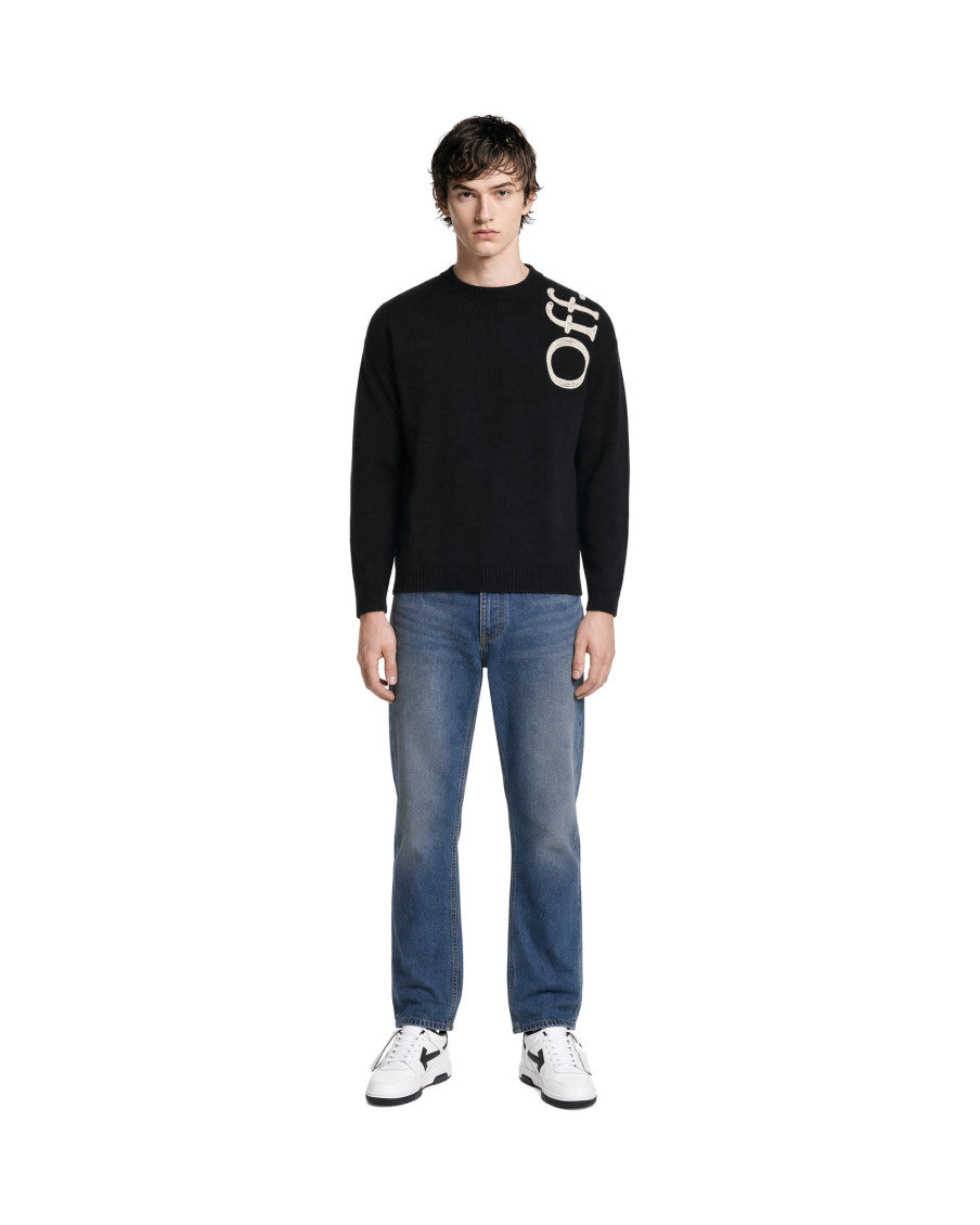 Black Crew Neck Sweater 3