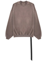 Taupe Solid Crew Neck Sweatshirt 1