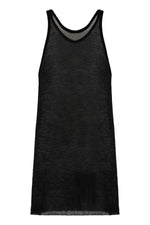 Black Round Neck Tank Top 1