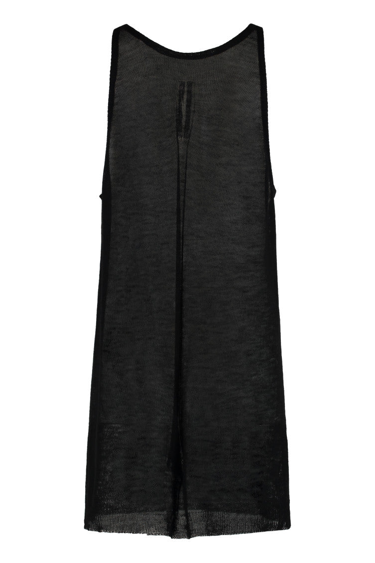 Black Round Neck Tank Top 4