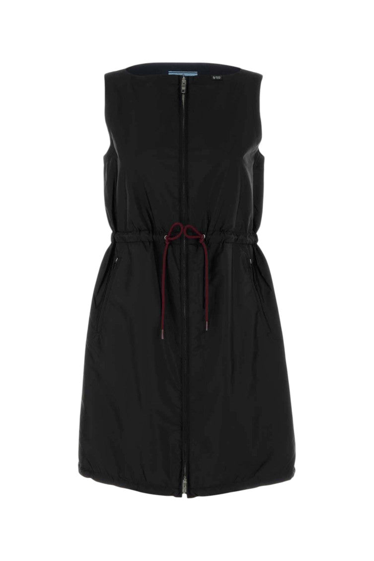 Black Round Neck Mini Dress 1