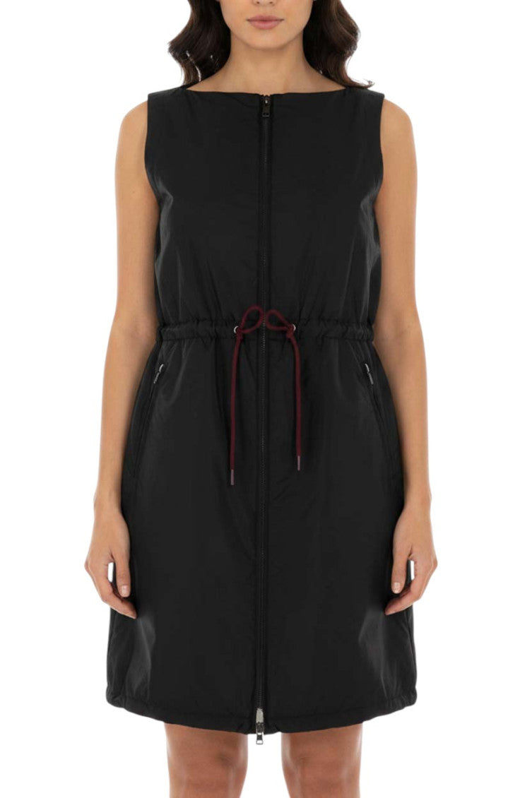 Black Round Neck Mini Dress 3