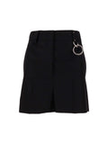 Black Solid Mini Skirt 1