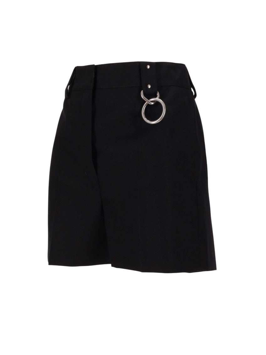 Black Solid Mini Skirt 2
