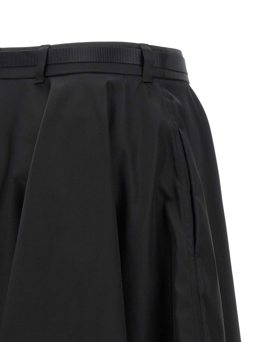Black Solid Midi Skirt 6