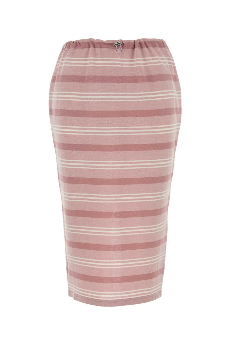 Multicolor Stripes None Skirt 1