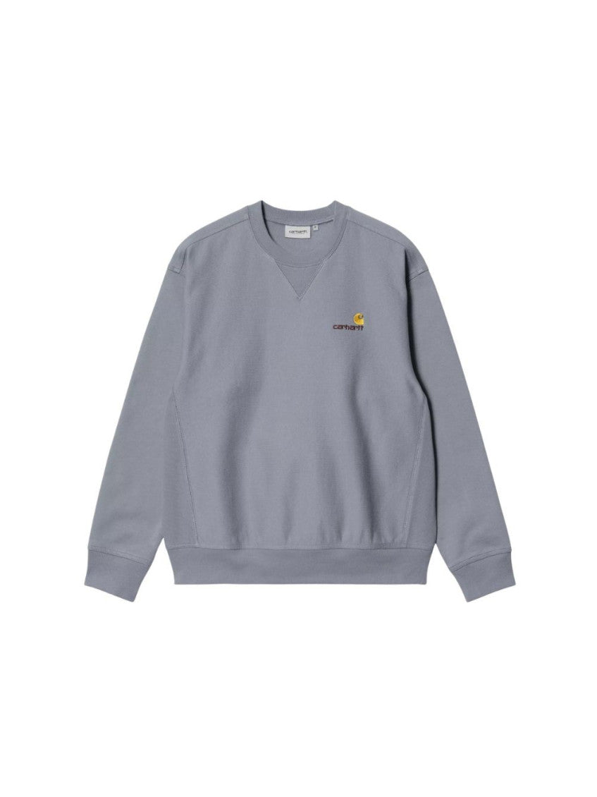 Blue Crew Neck Sweatshirt 1