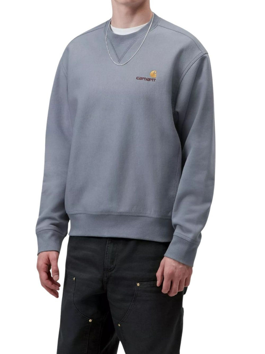 Blue Crew Neck Sweatshirt 2