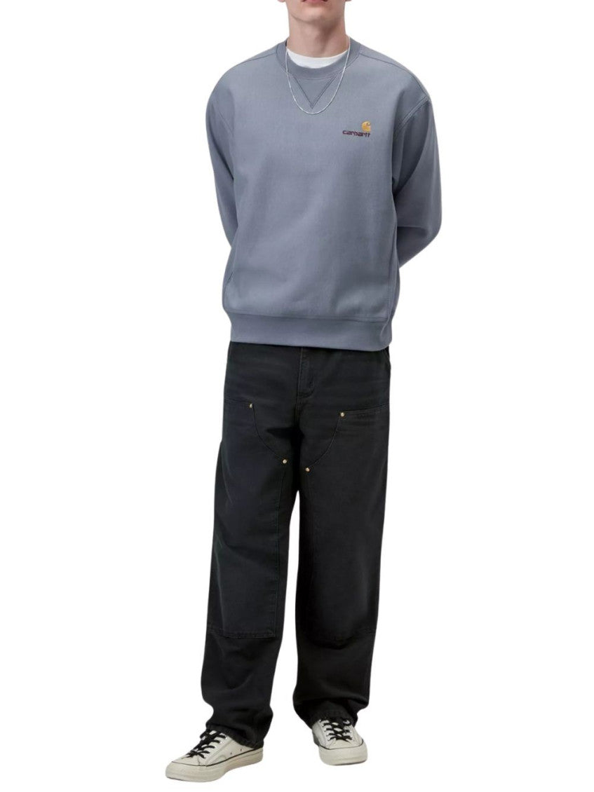 Blue Crew Neck Sweatshirt 4