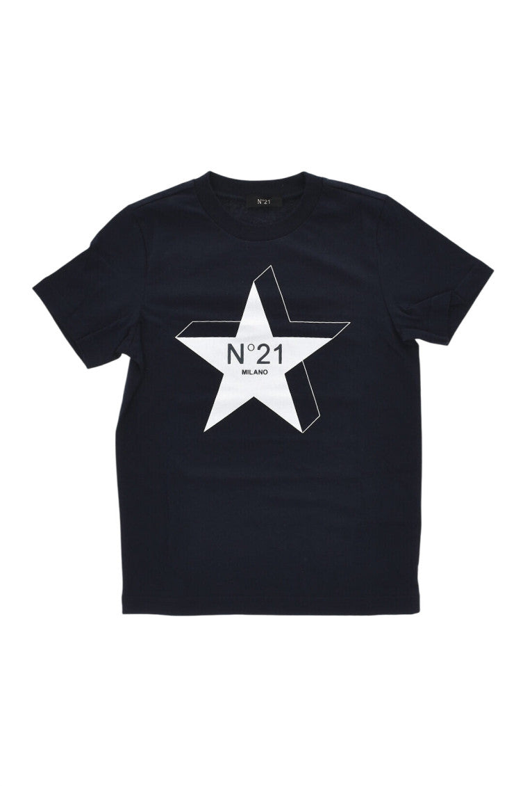 Boys Navy Blue Graphic T-Shirt 1
