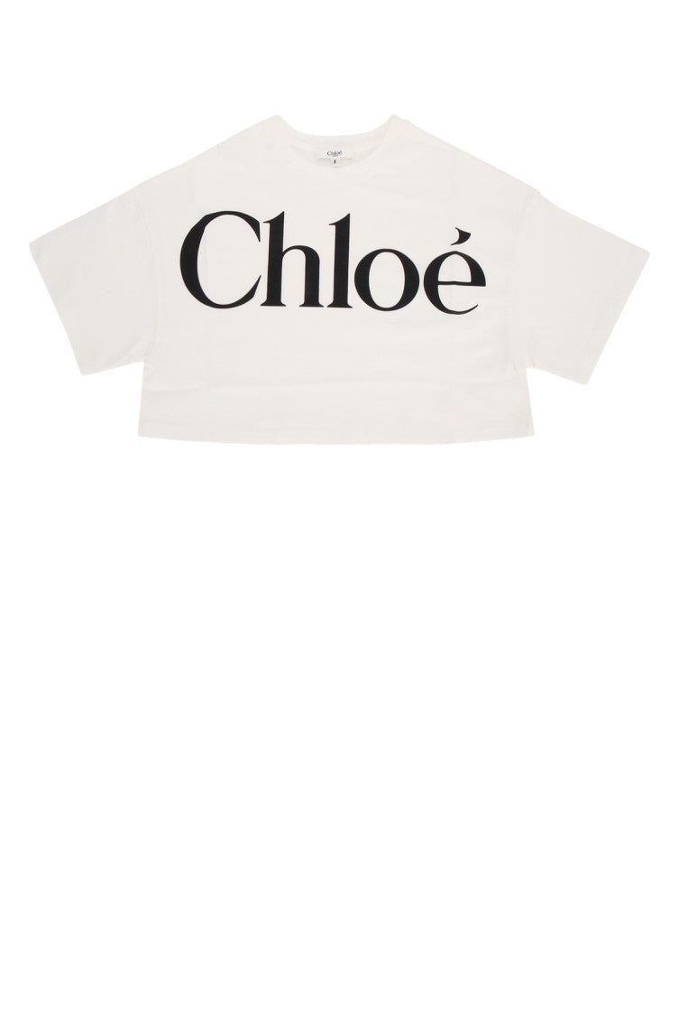 Girls White Logo T-Shirt 1