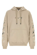 Light Beige Graphic Hoodie 1